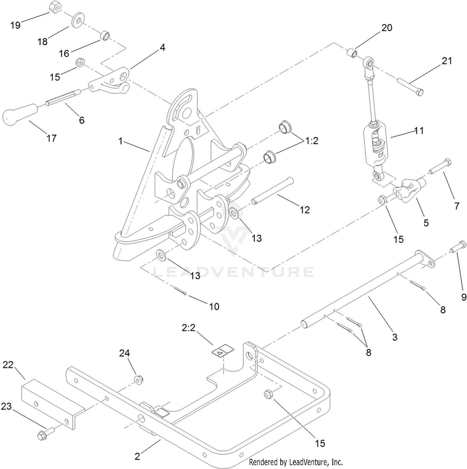 Quick Attach Lift Arm Adapter Assembly