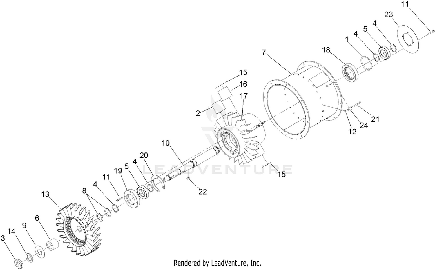 Turbine Assembly No. 144-3241SP