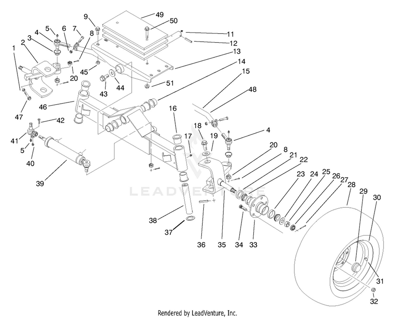 Rear Axle Assembly (model No. 30301)