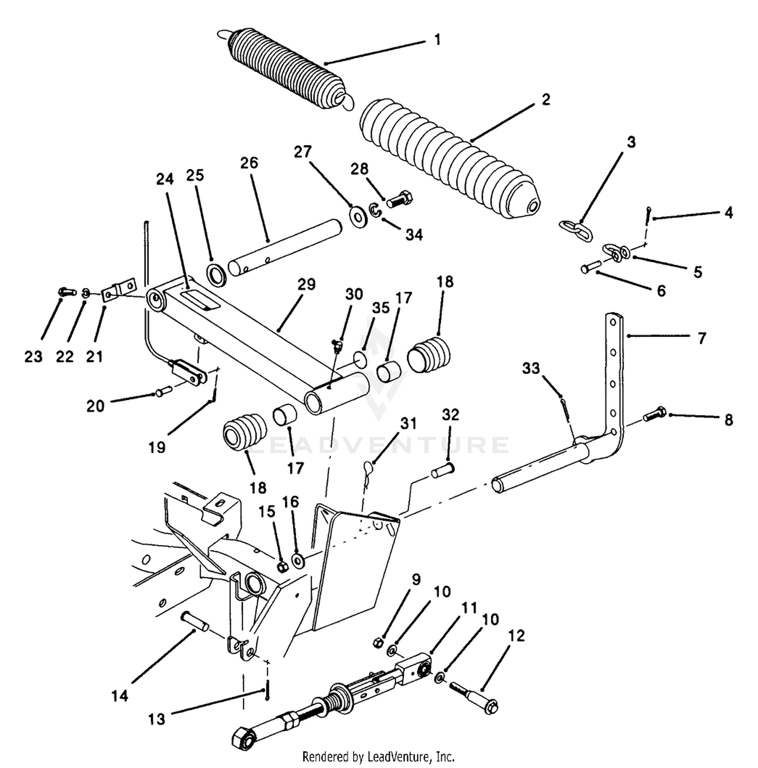 Rear Cutting Unit Lift Arm Assembly