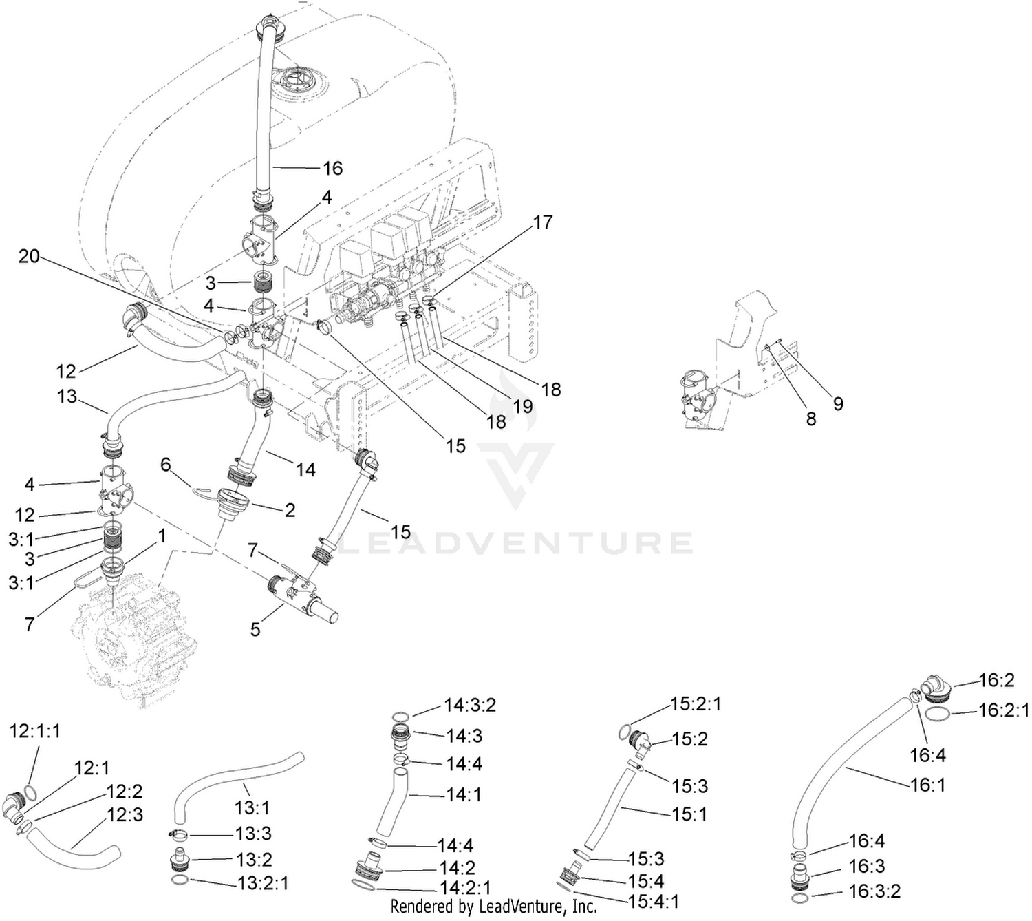 Spray System Supply Assembly