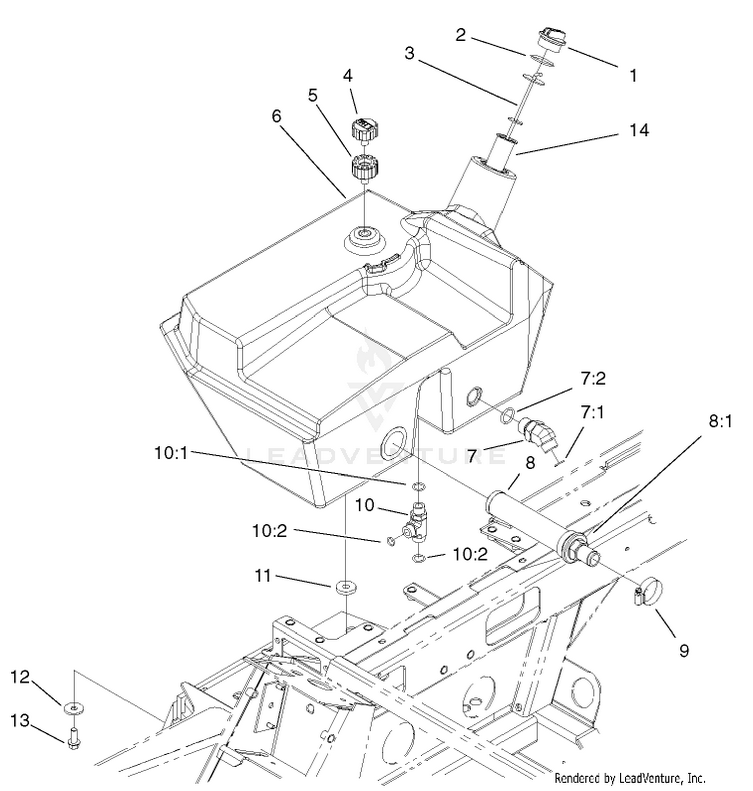 Hydraulic Filter and Reservoir Assembly