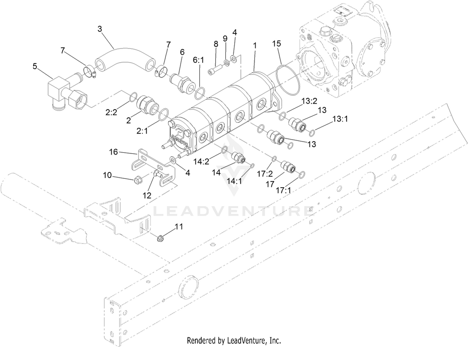 Gear Pump Mounting Assembly