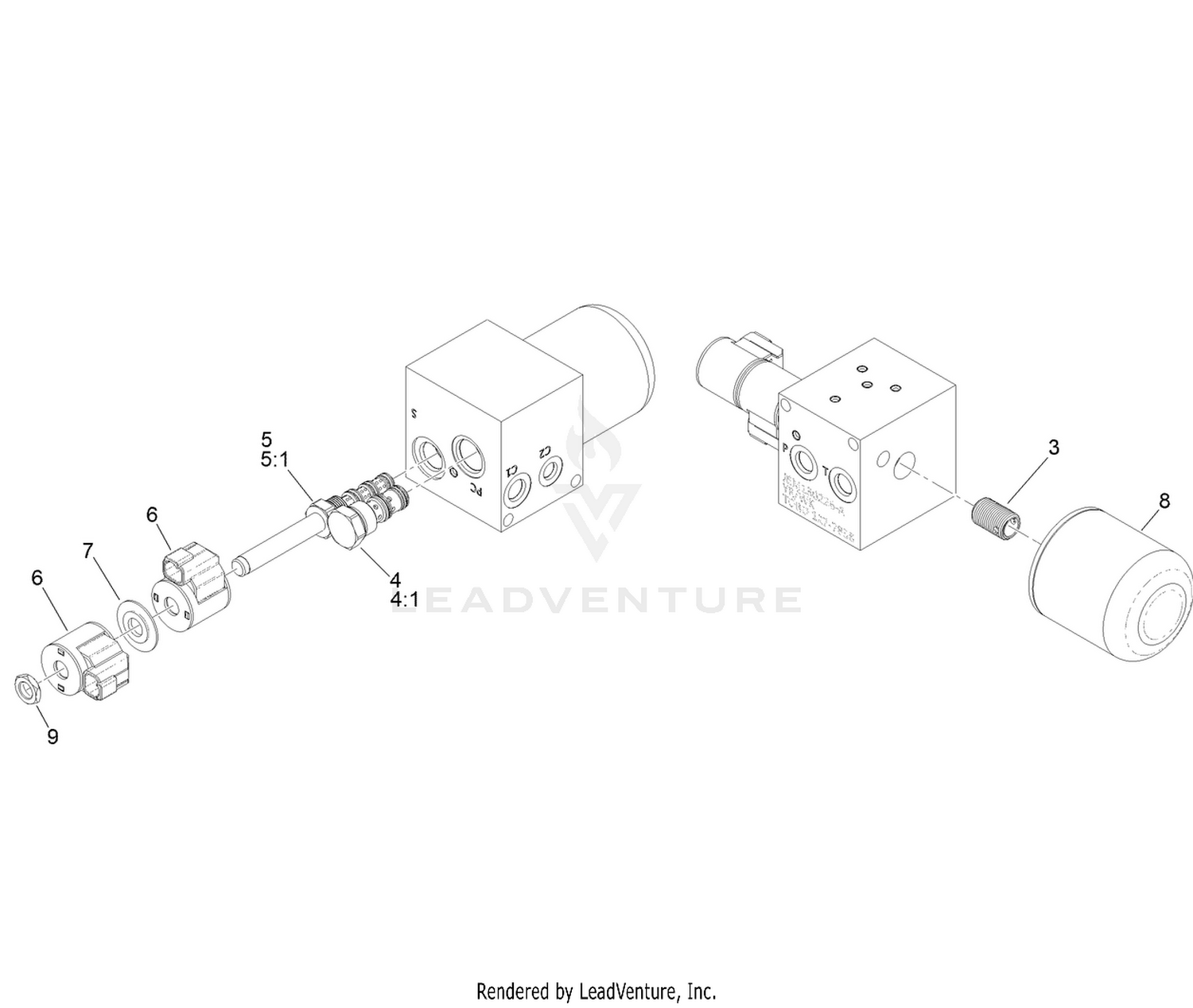 Hydraulic Manifold Assembly No. 127-7858