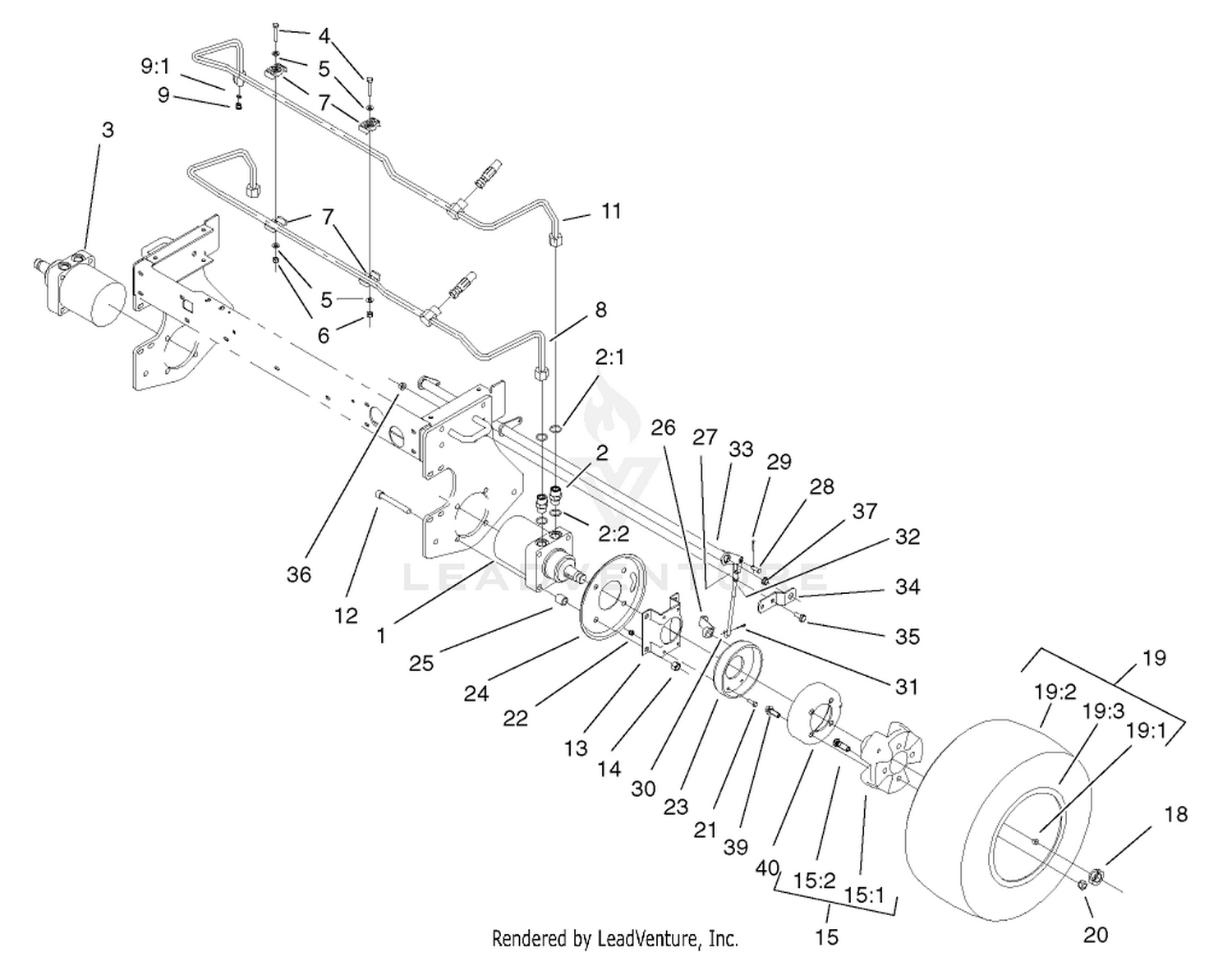 Front Wheel and Brake Assembly