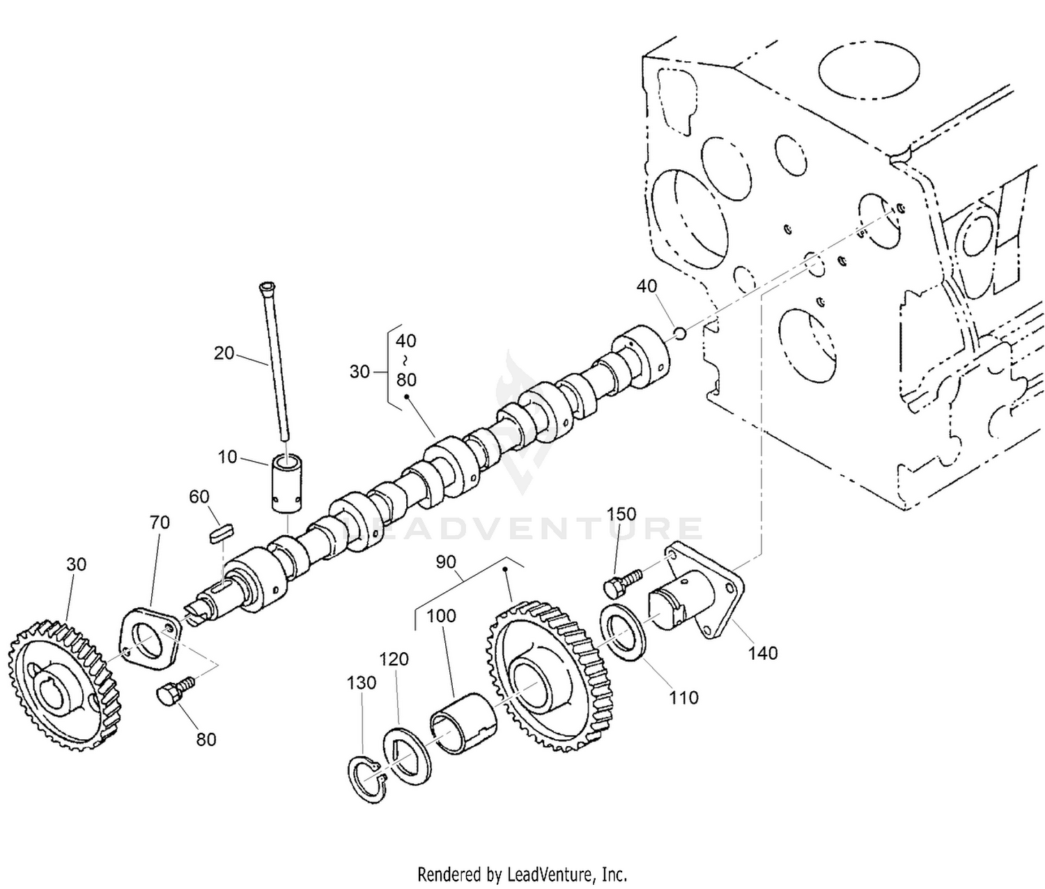 Cam Shaft and Idle Gear Assembly