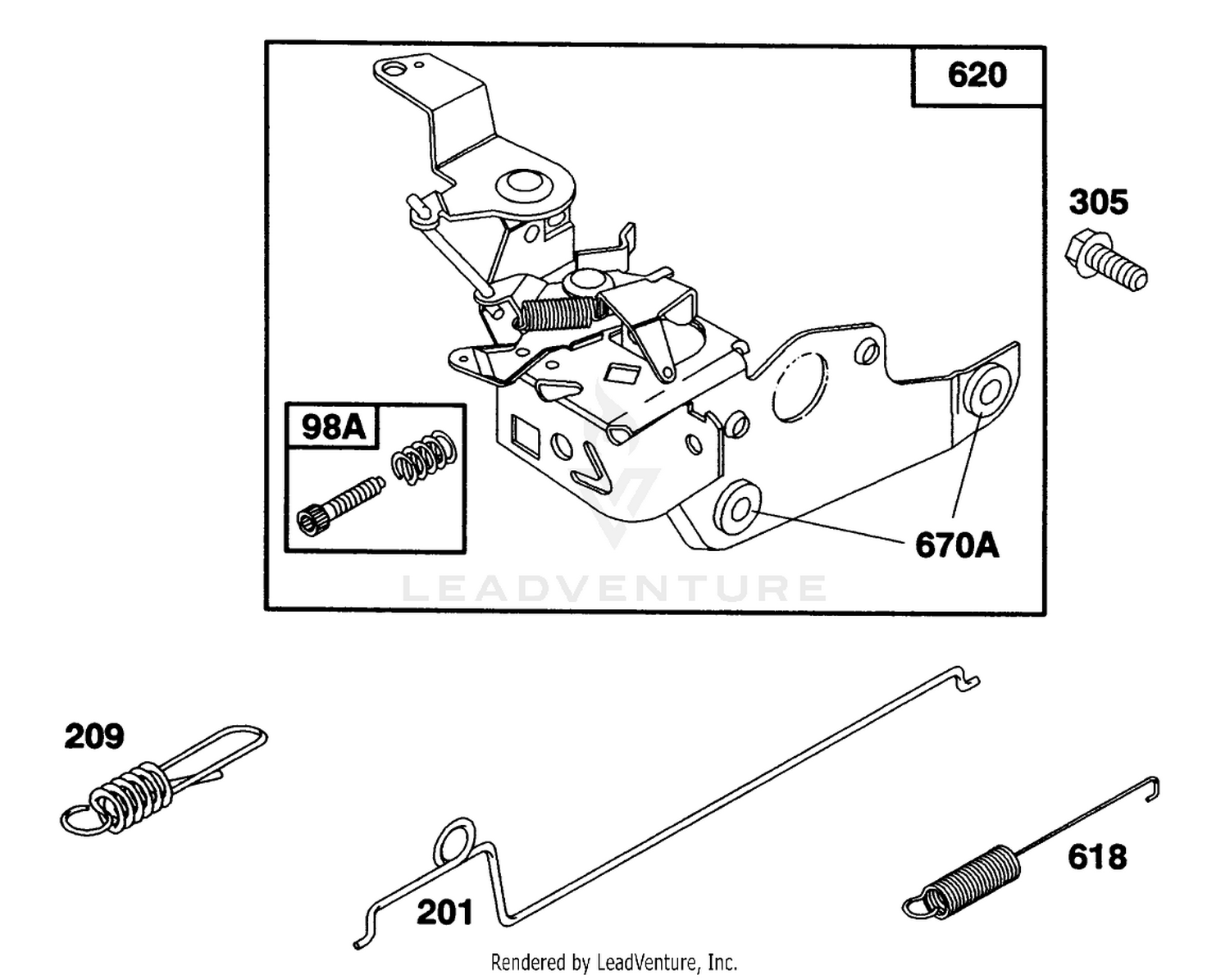 Engine Briggs  Stratton Model 124702-3115-01 4