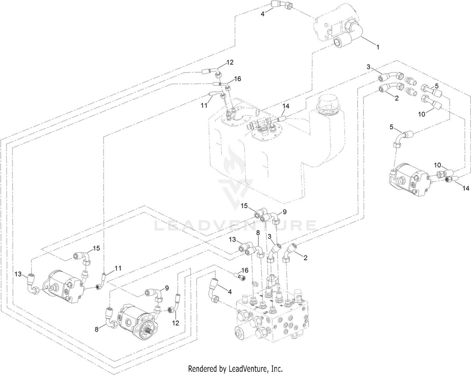 Cutter Hydraulic Circuit Assembly
