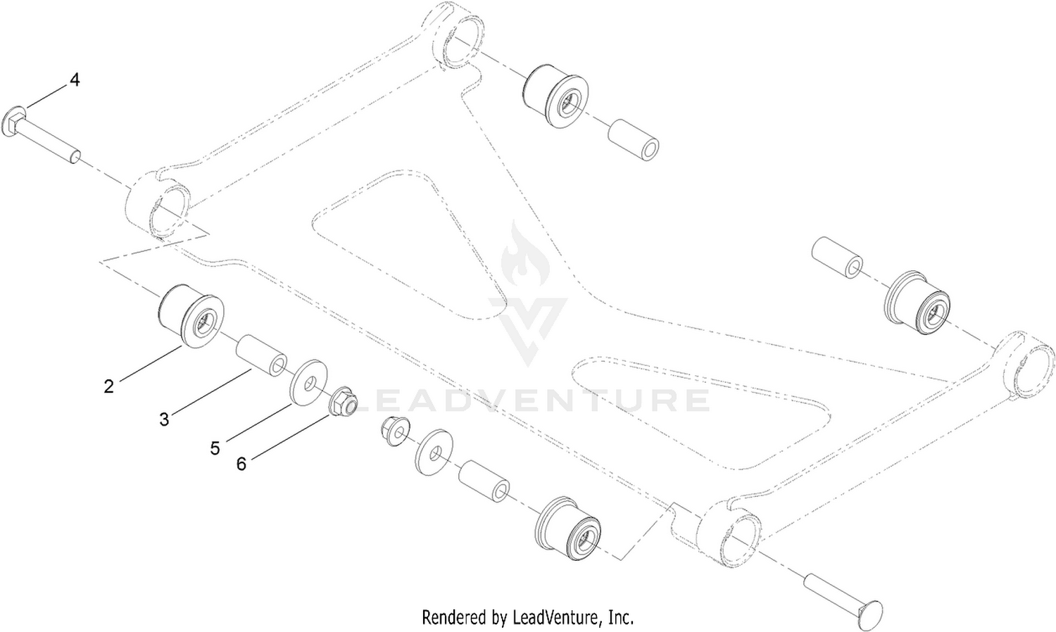 Deck Strut Assembly No. 126-8365