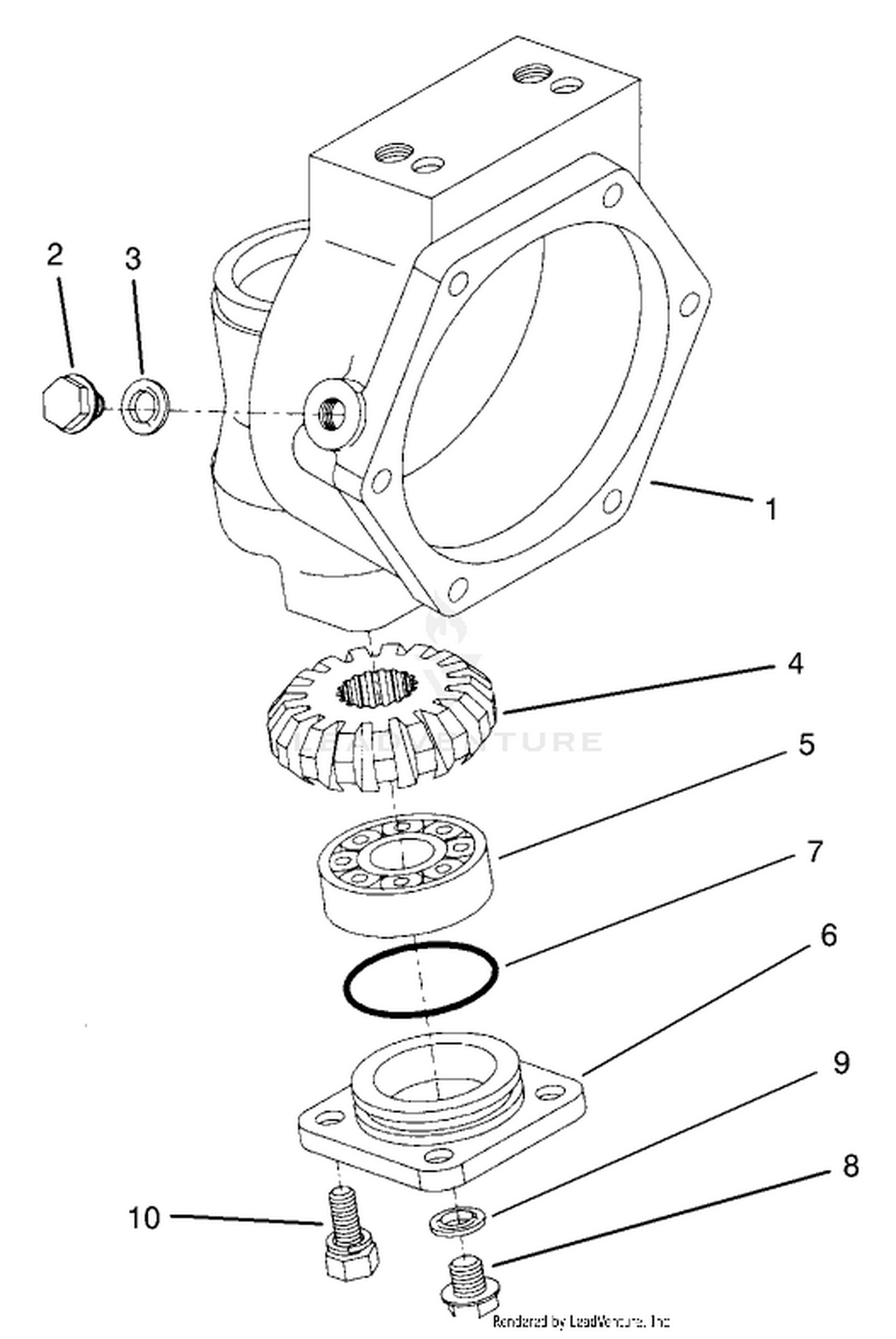 Axle Case Assembly  Rear Axle Assembly No. 100-3784