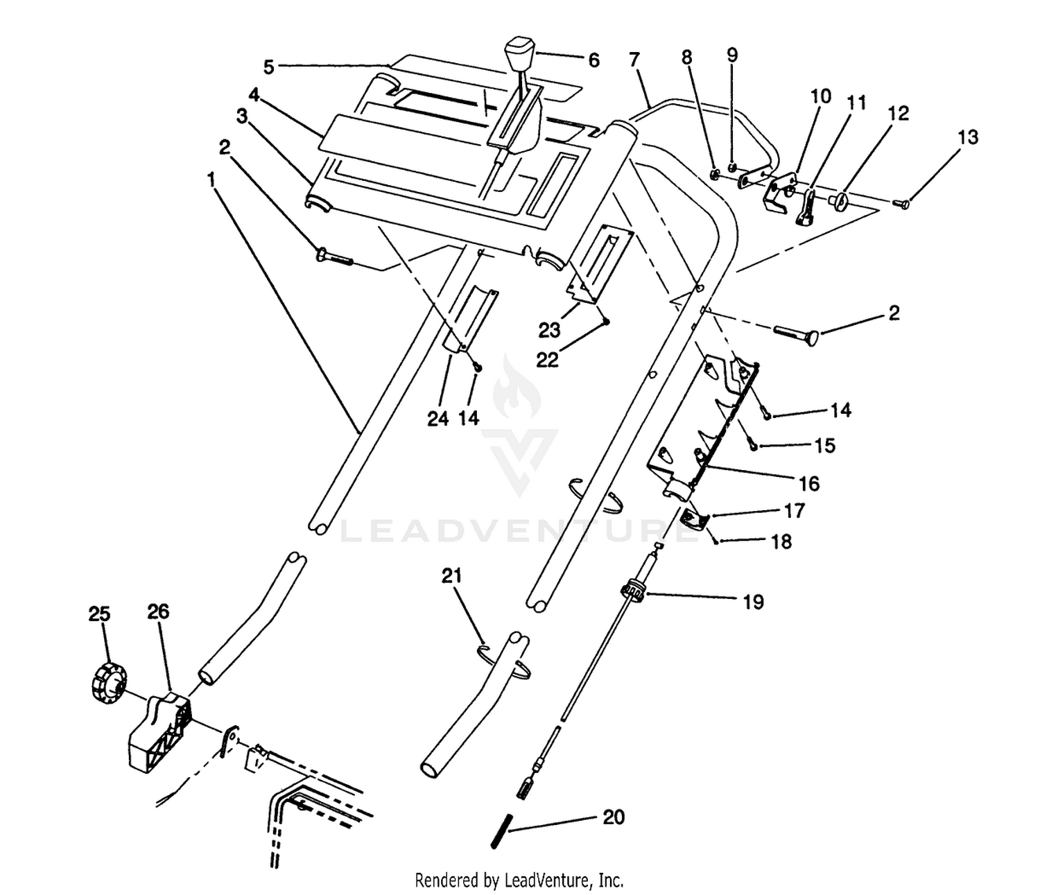 S.p. Handle Assembly (model No. 20916b)