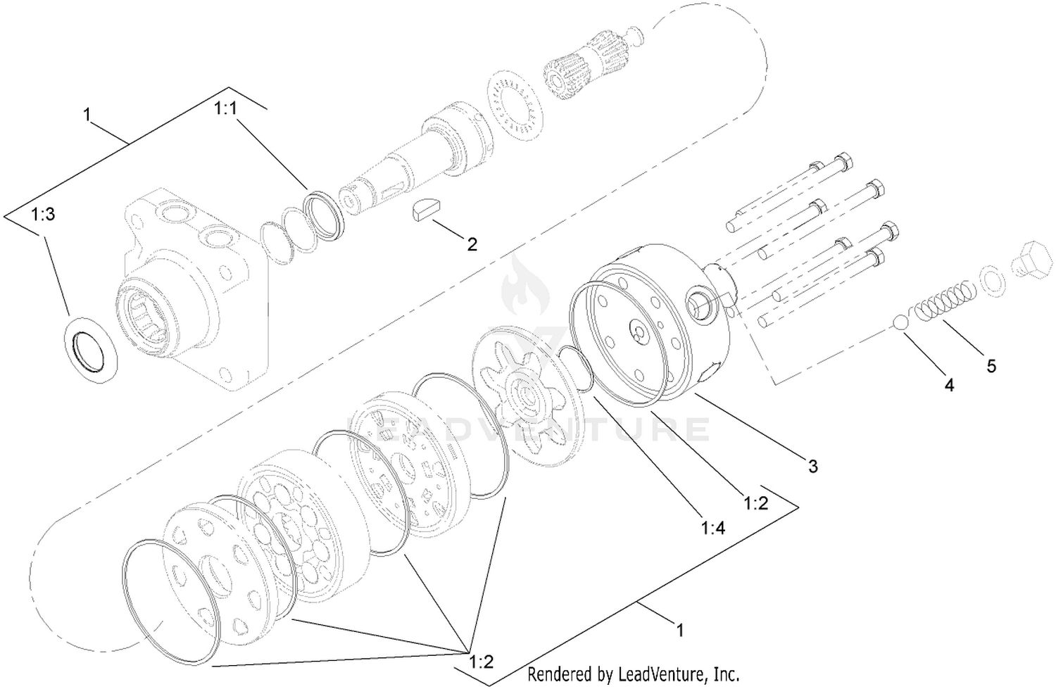 Hydraulic Motor Assembly No. 108-2948
