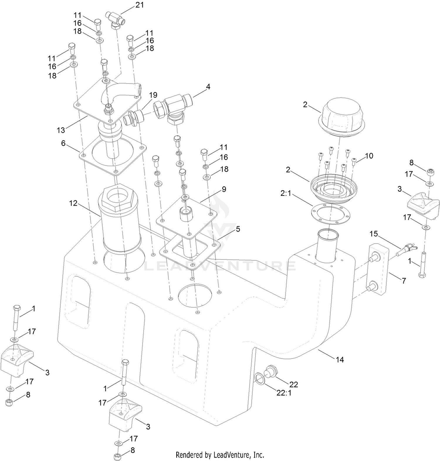 Hydraulic Oil Tank Assembly