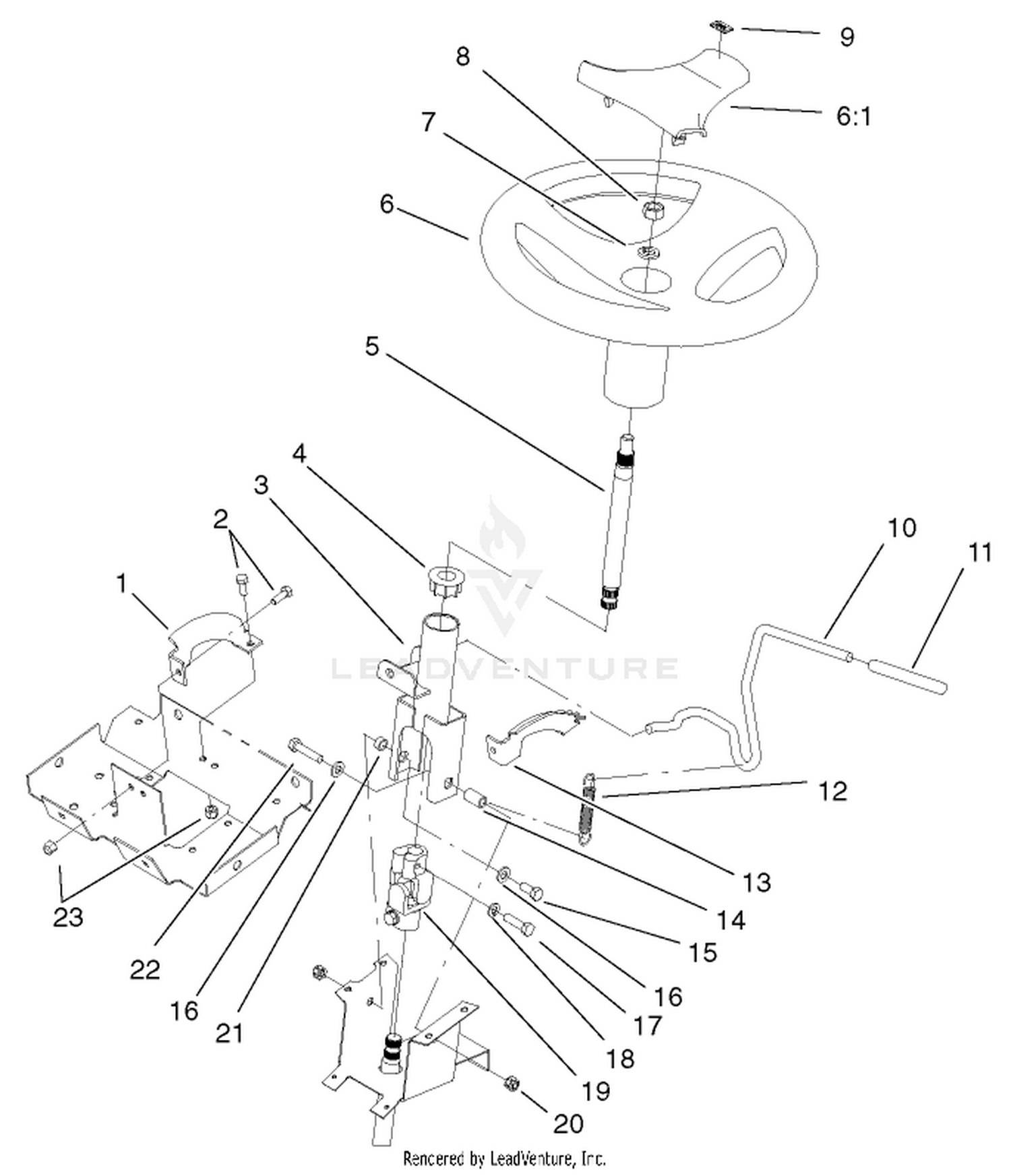 Steering Wheel And Tilt Assembly