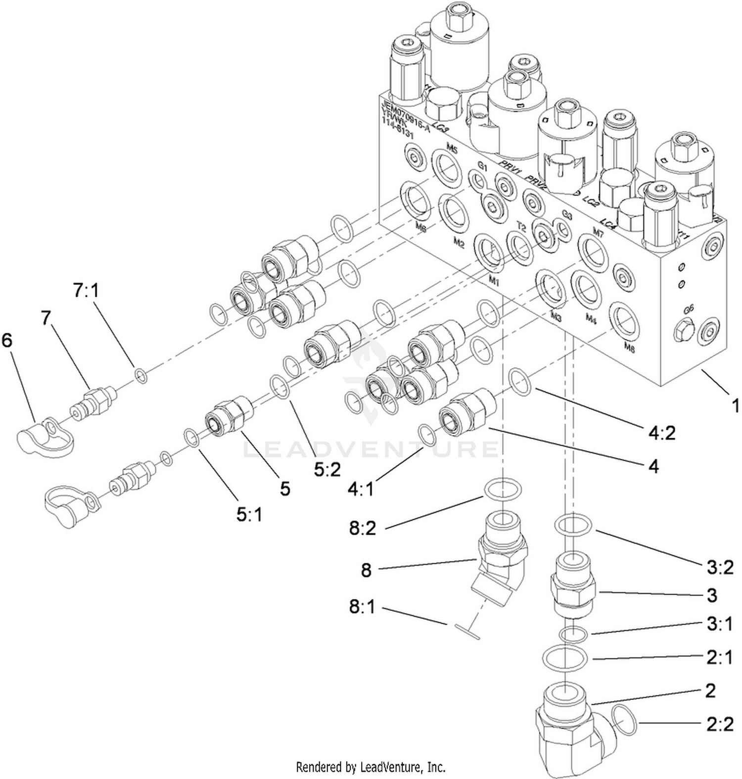 Mow Manifold Assembly No. 117-2393