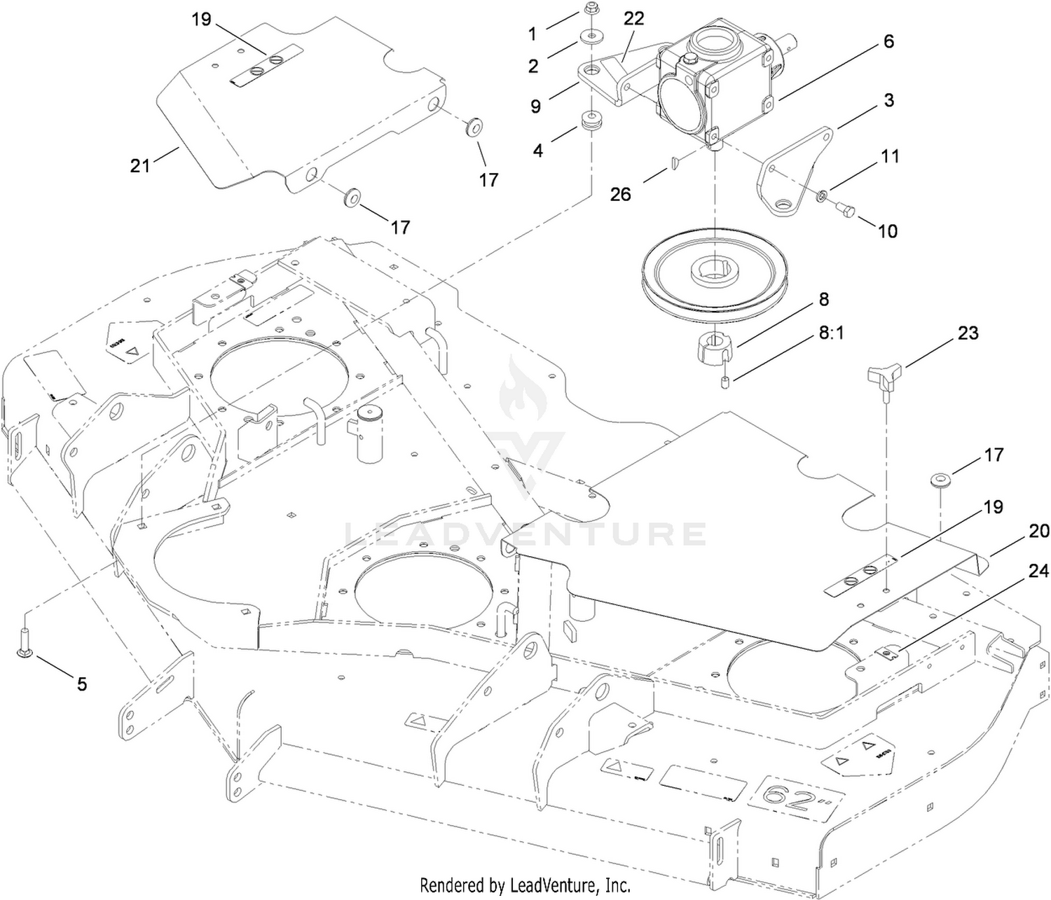 Cover and Gearbox Assembly