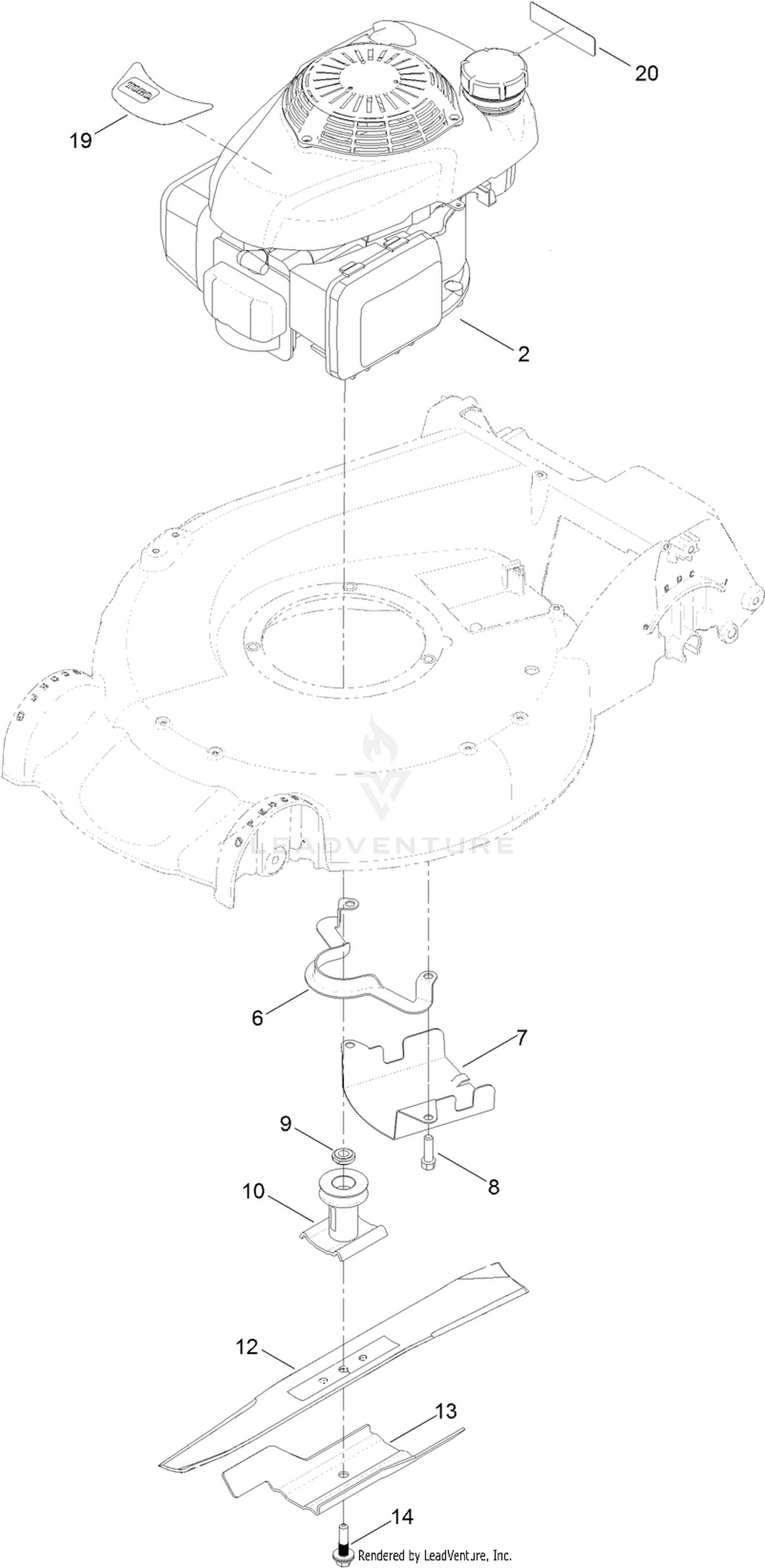 Engine and Blade Assembly
