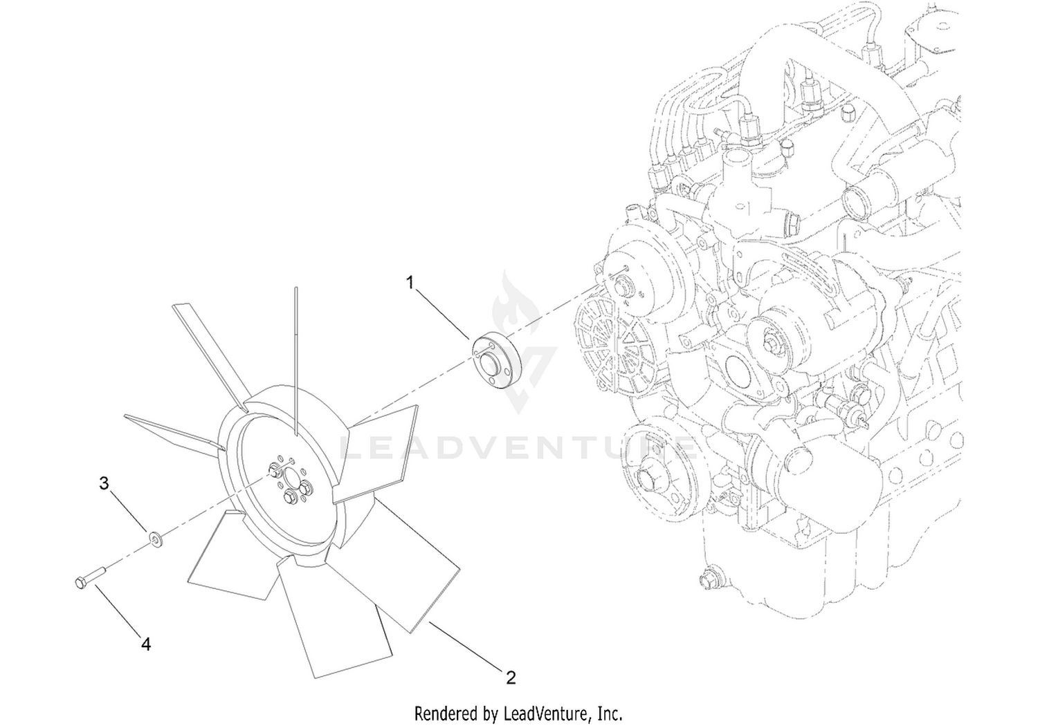 Fan and Spacer Kit Assembly No. 136-3817