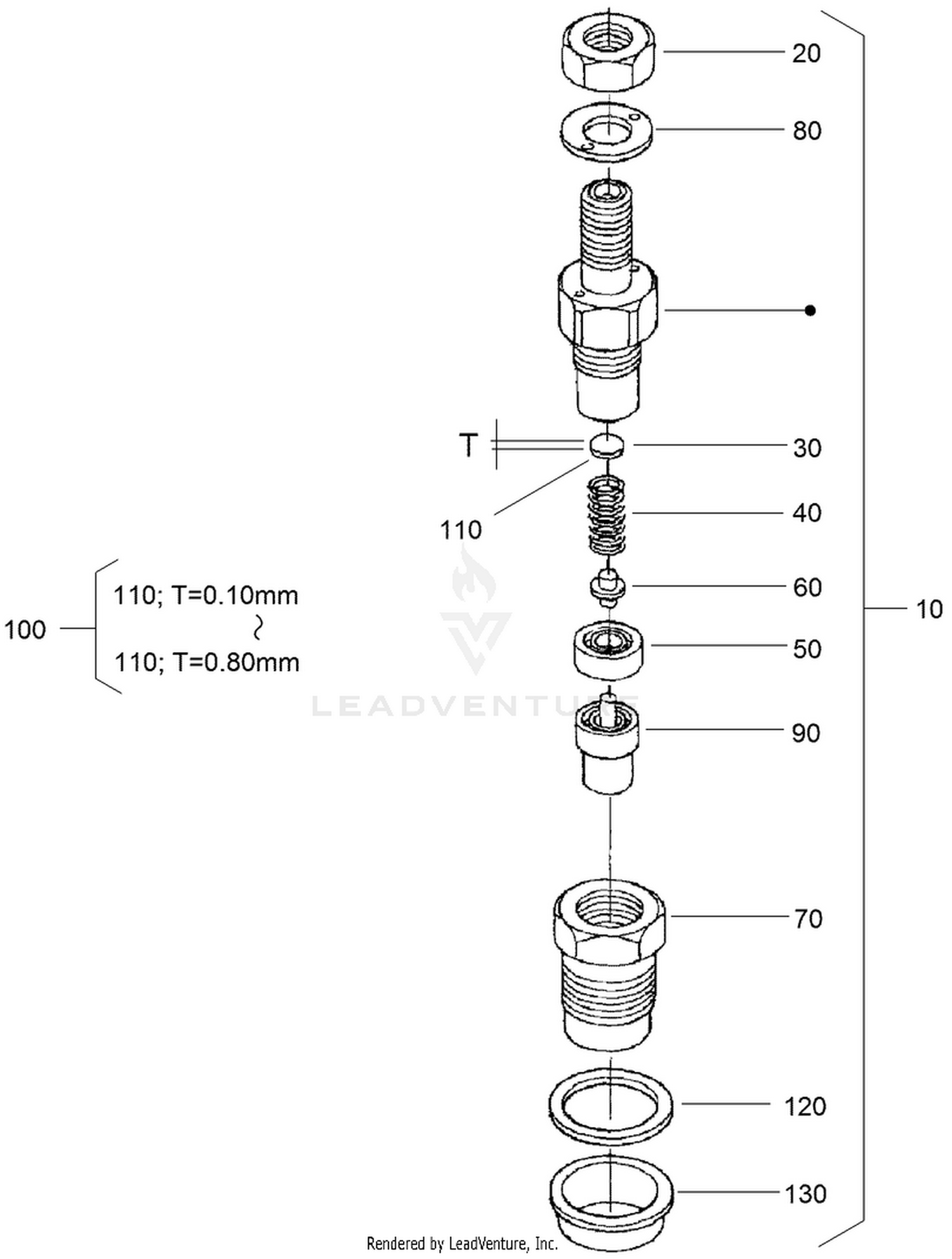 Nozzle Holder Component Assembly