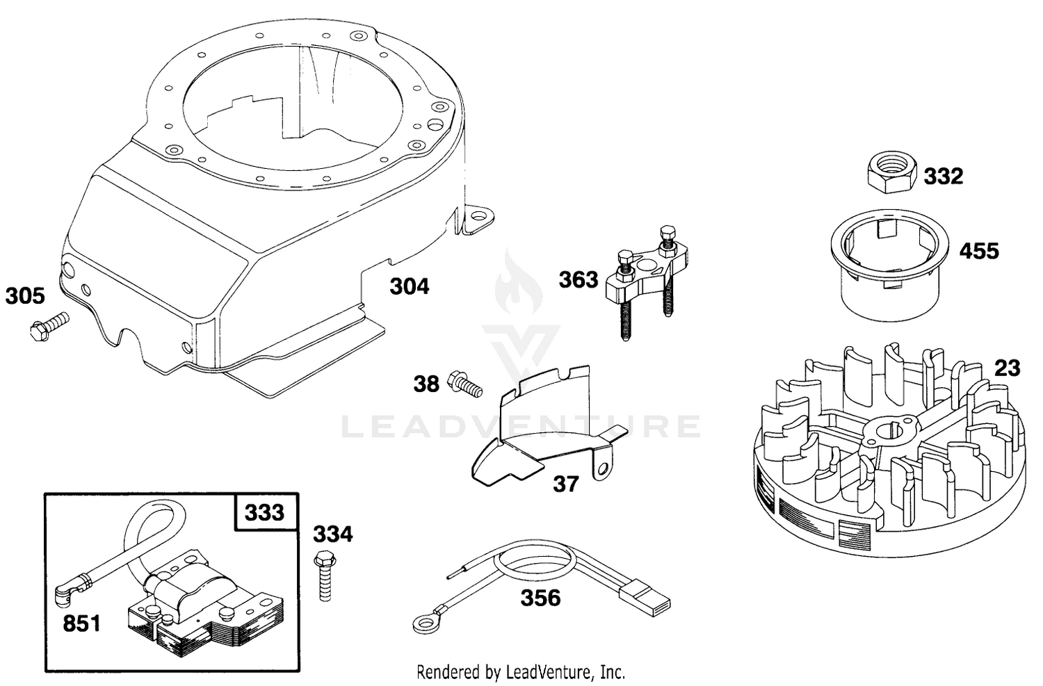 Engine Briggs  Stratton Model 127702-0131-01 7