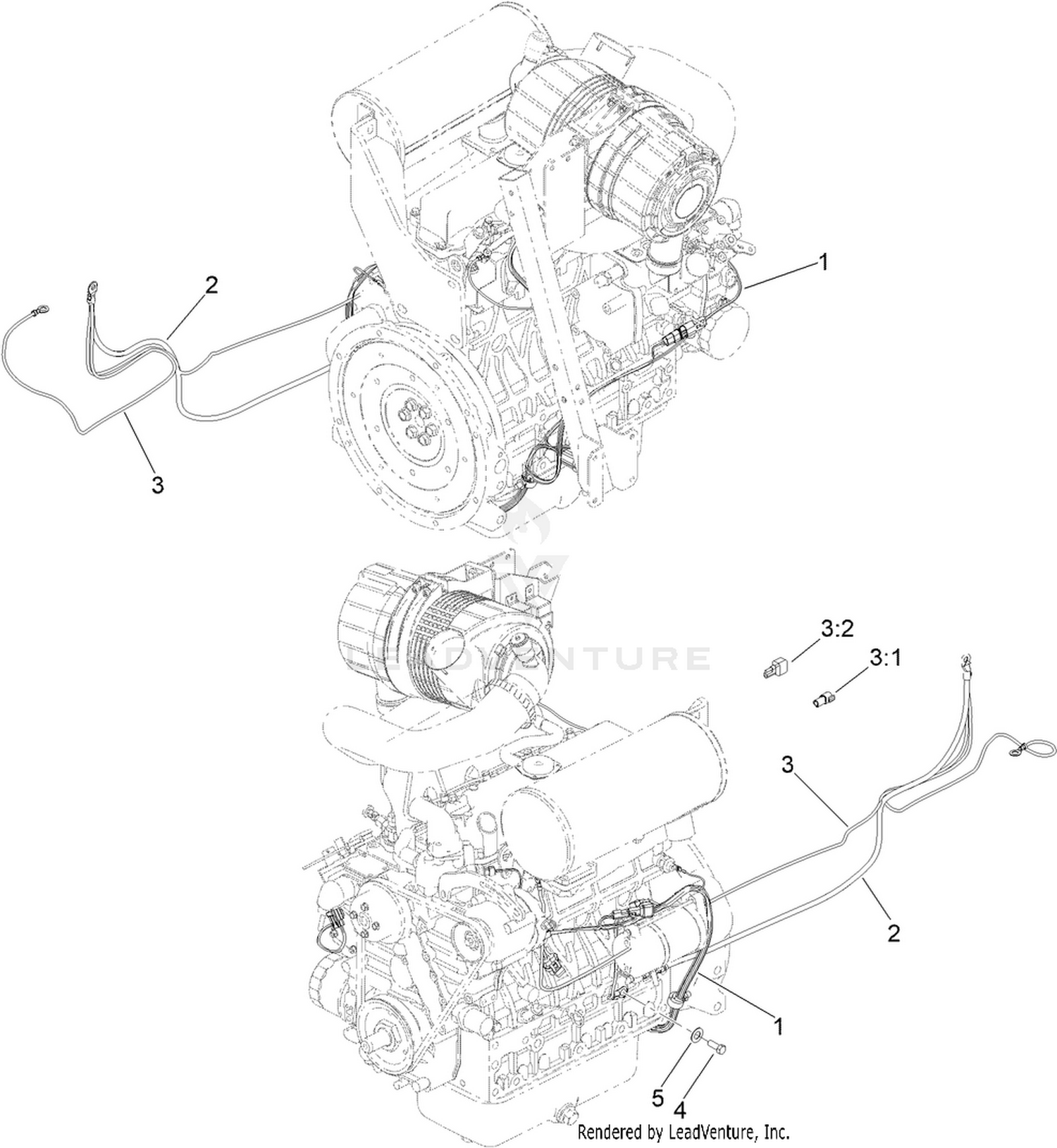 Battery and Engine Electrical Assembly