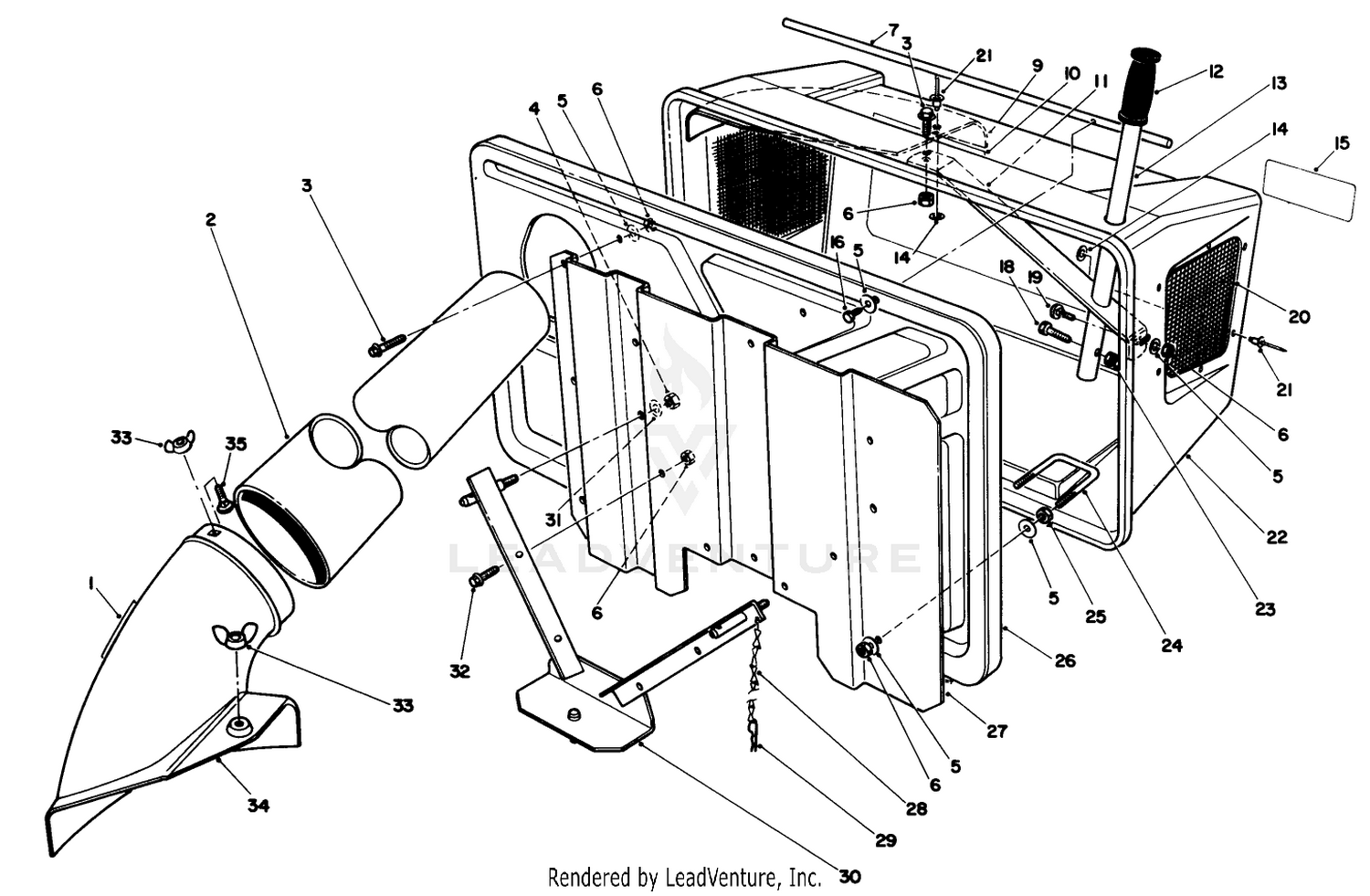 Easy Empty Bagging Kit Model 59047 (optional)