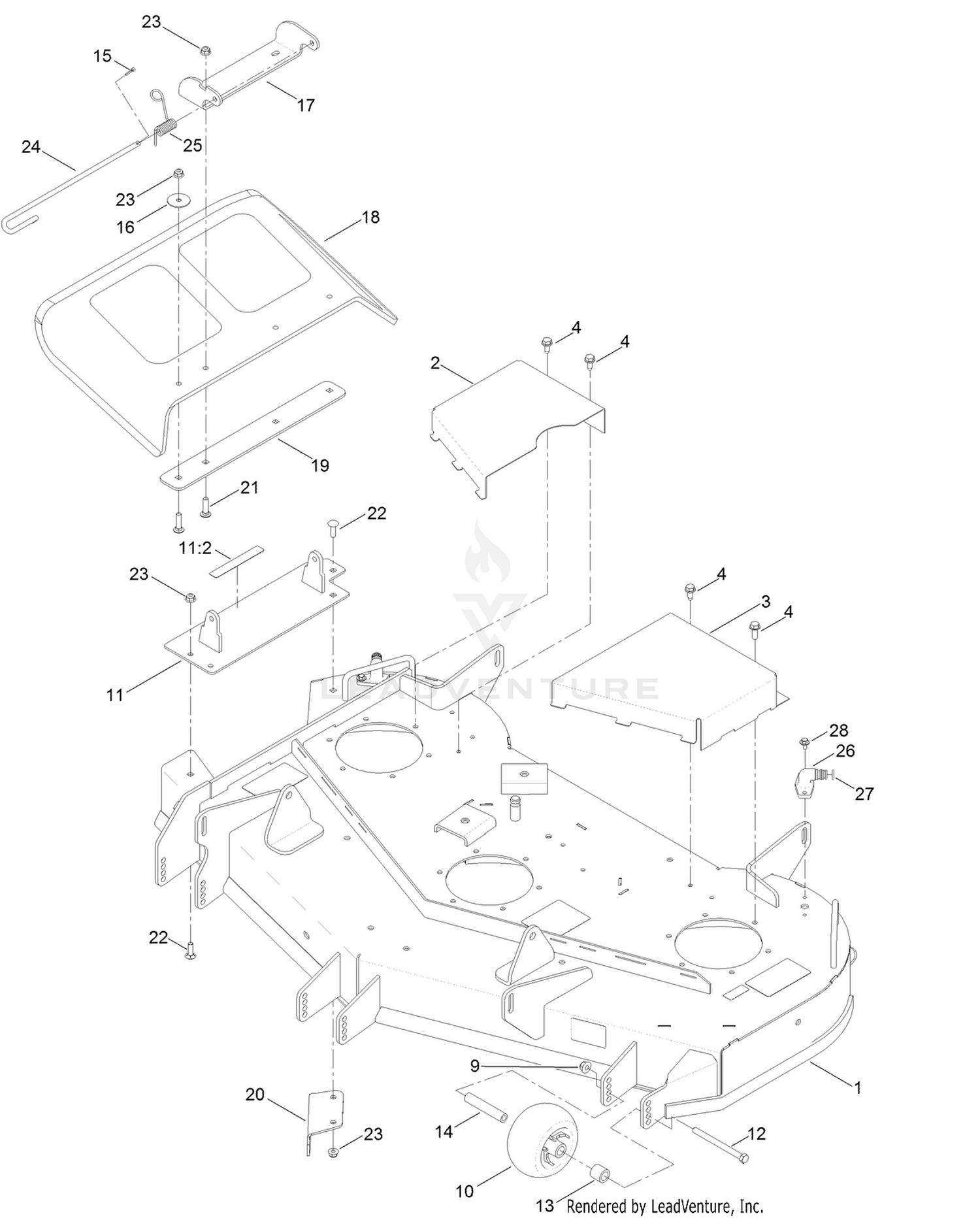 48 Inch Deck Assembly