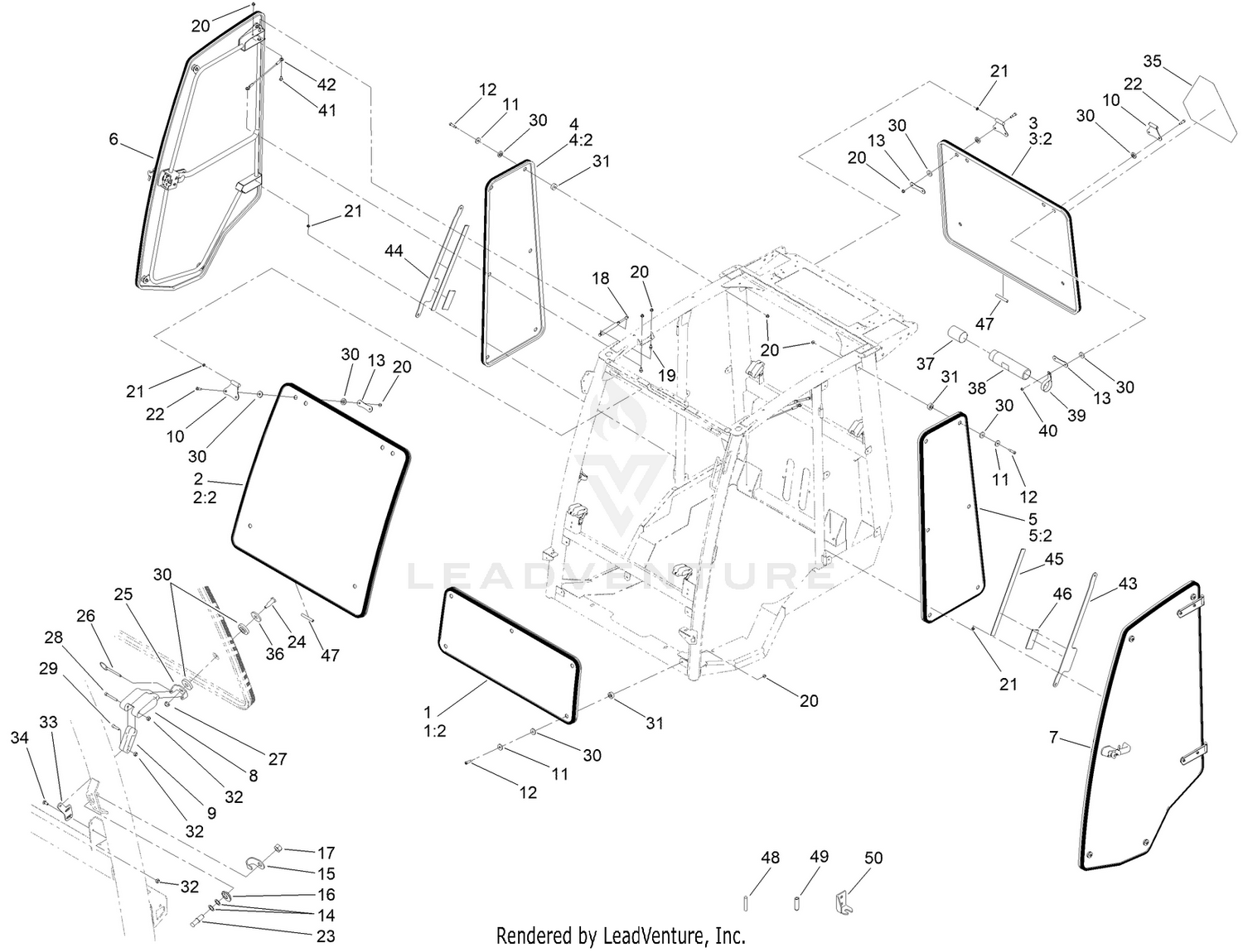 Window, Door and Striker Assembly