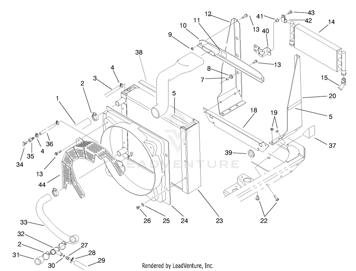 Radiator and Cooler Assembly