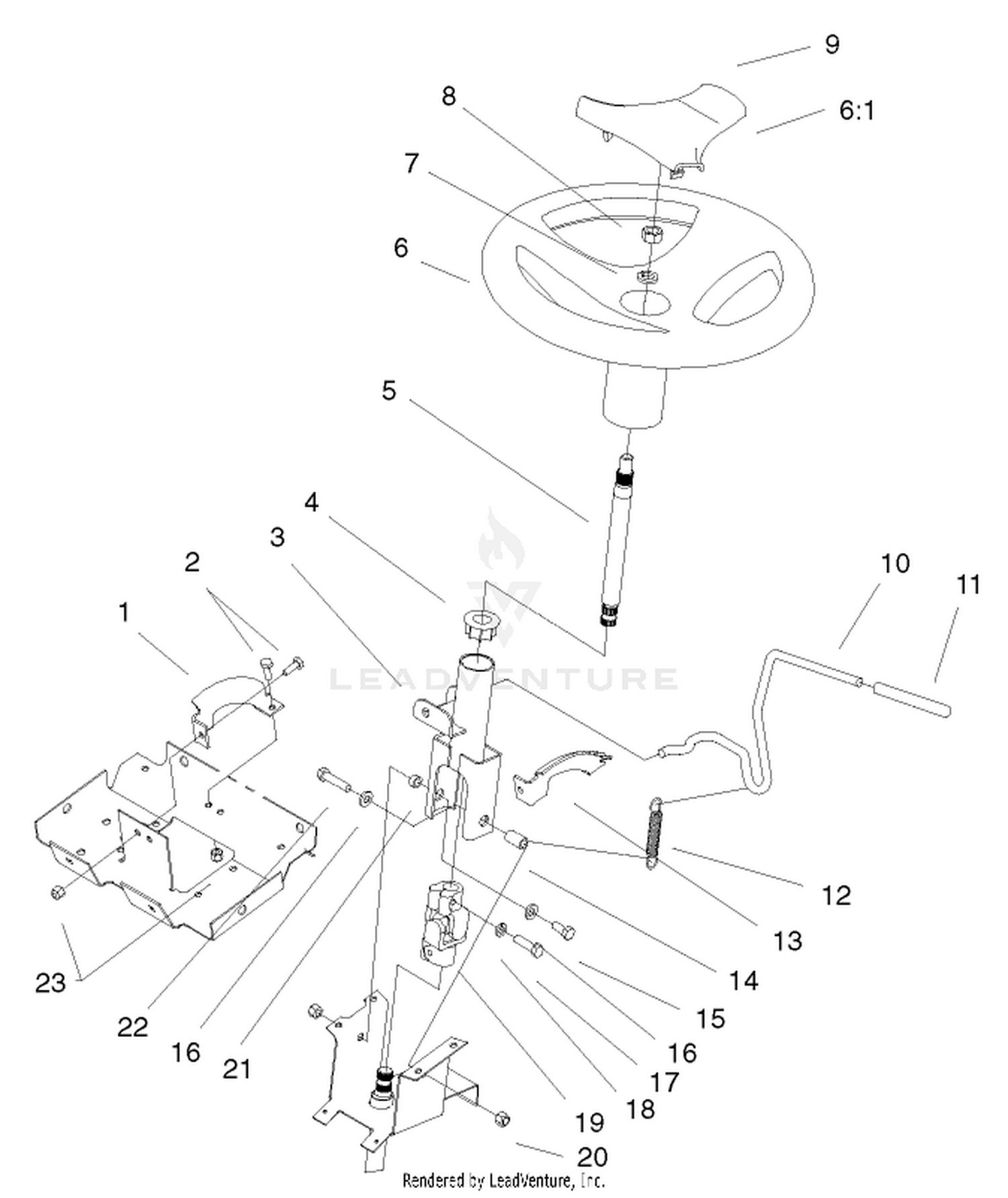 Steering Wheel  Tilt Assembly