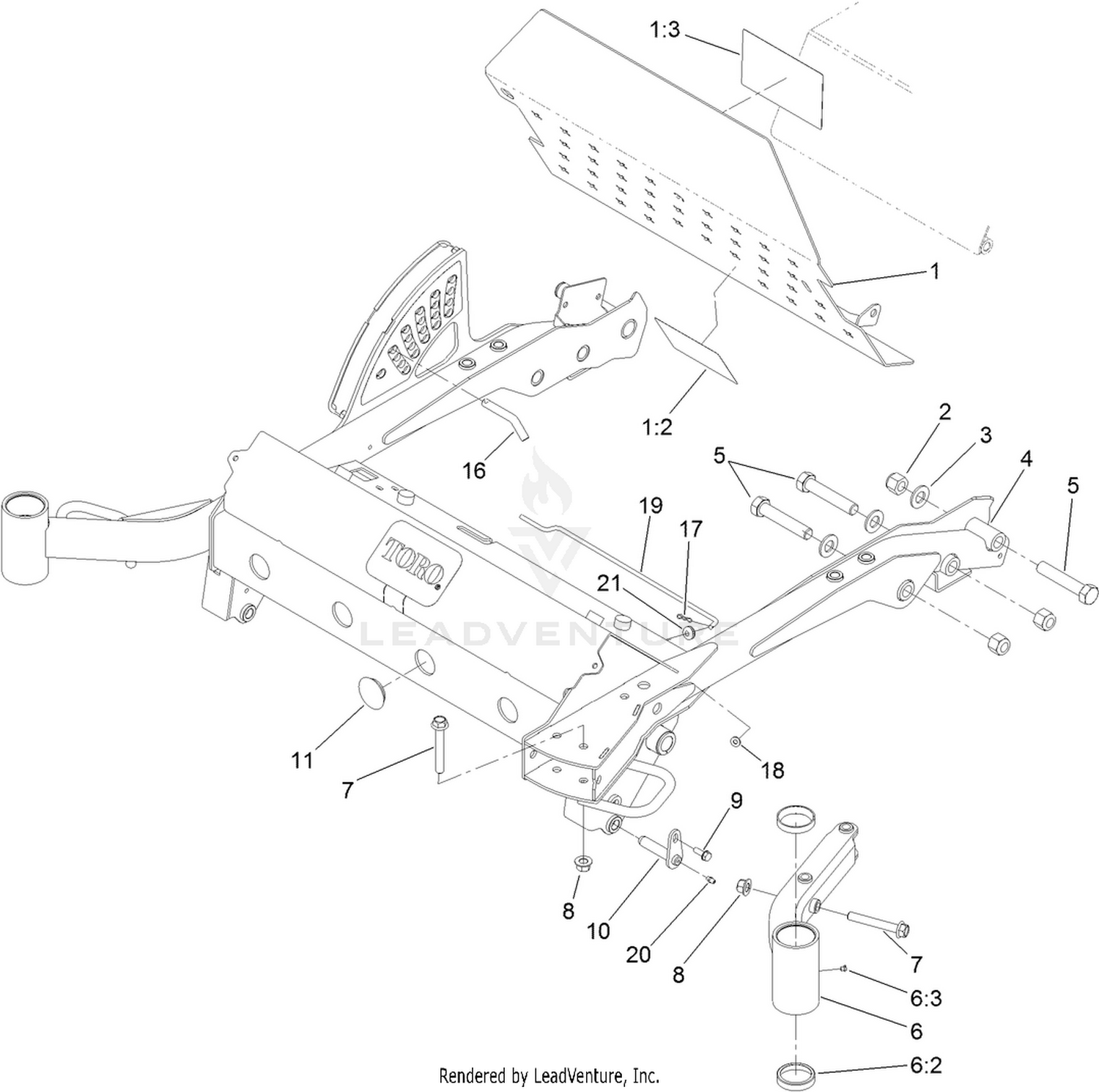Floorplate and Carrier Frame Assembly