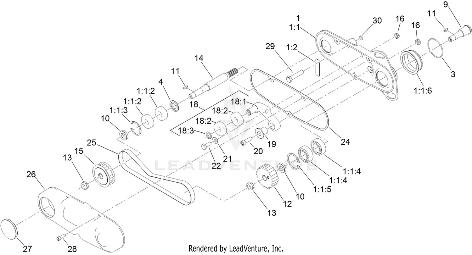Reel Drive Assembly No. 138-1611
