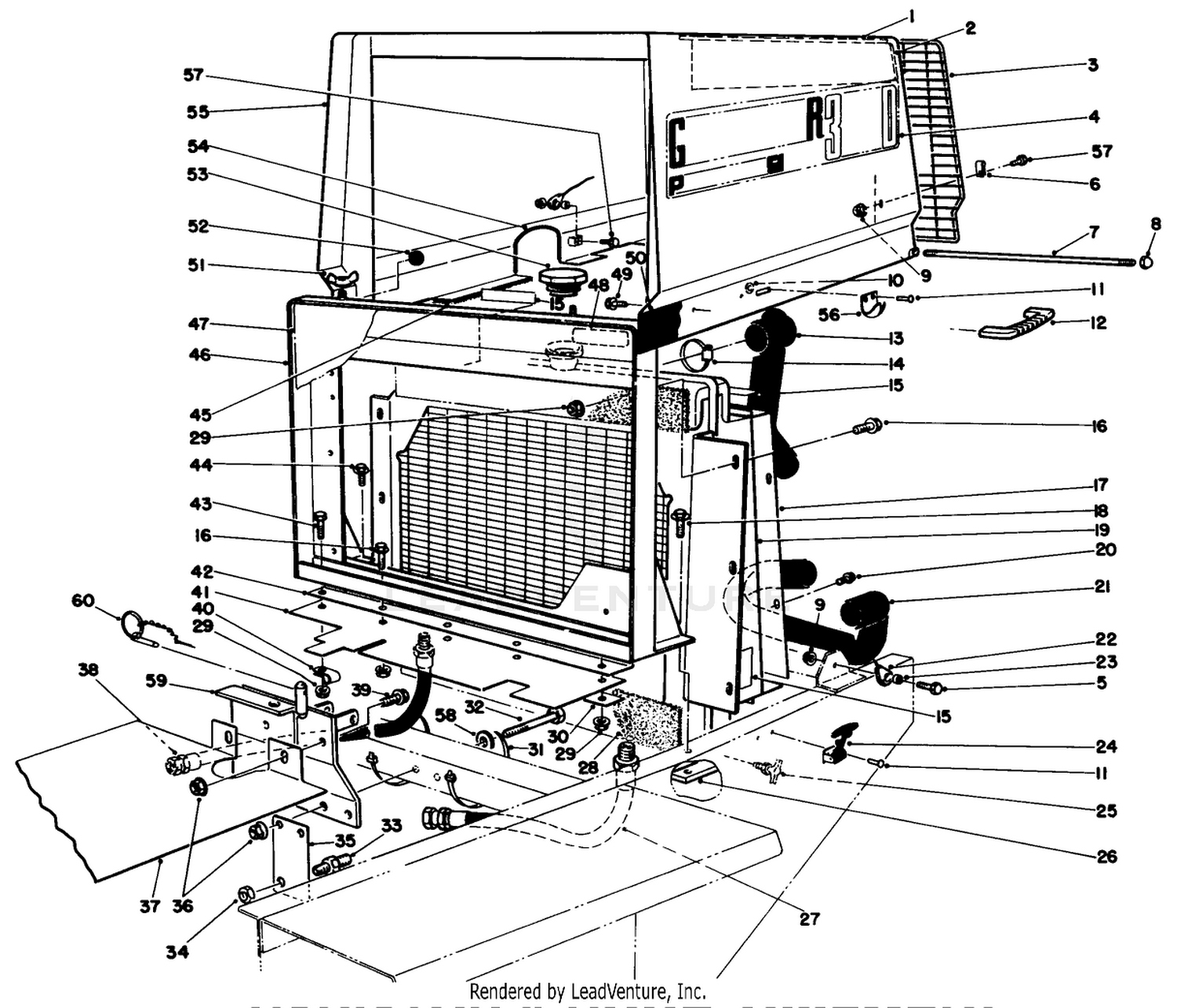 Radiator  Hood Assembly
