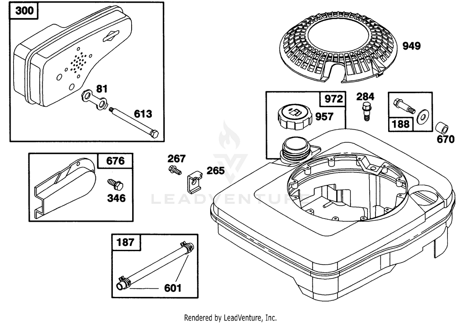 Engine Briggs  Stratton Model 124702-3115-01 7