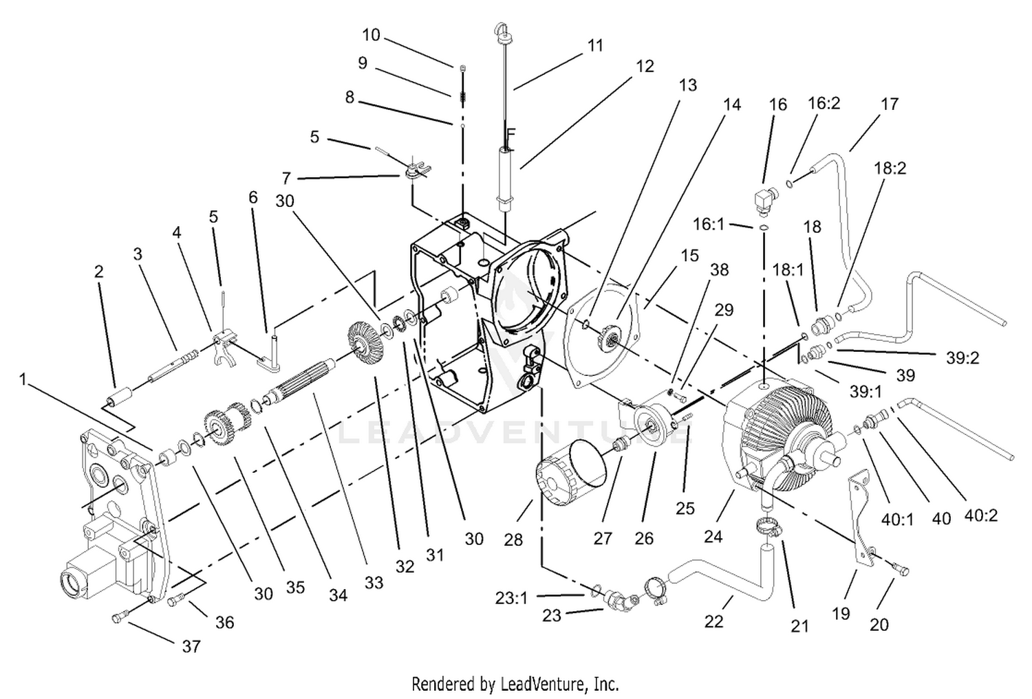 Hydro Transaxle Assembly (continued)