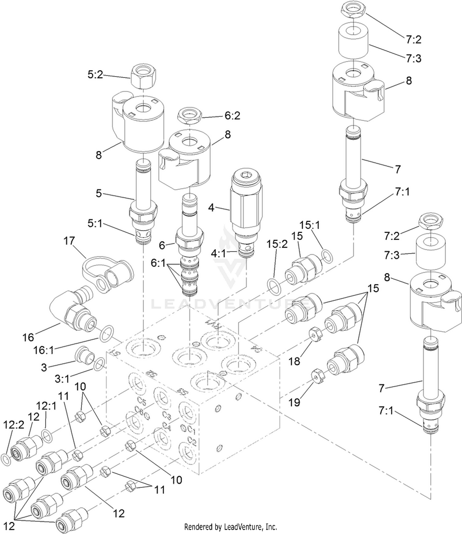 Lift Manifold Assembly No. 121-7932