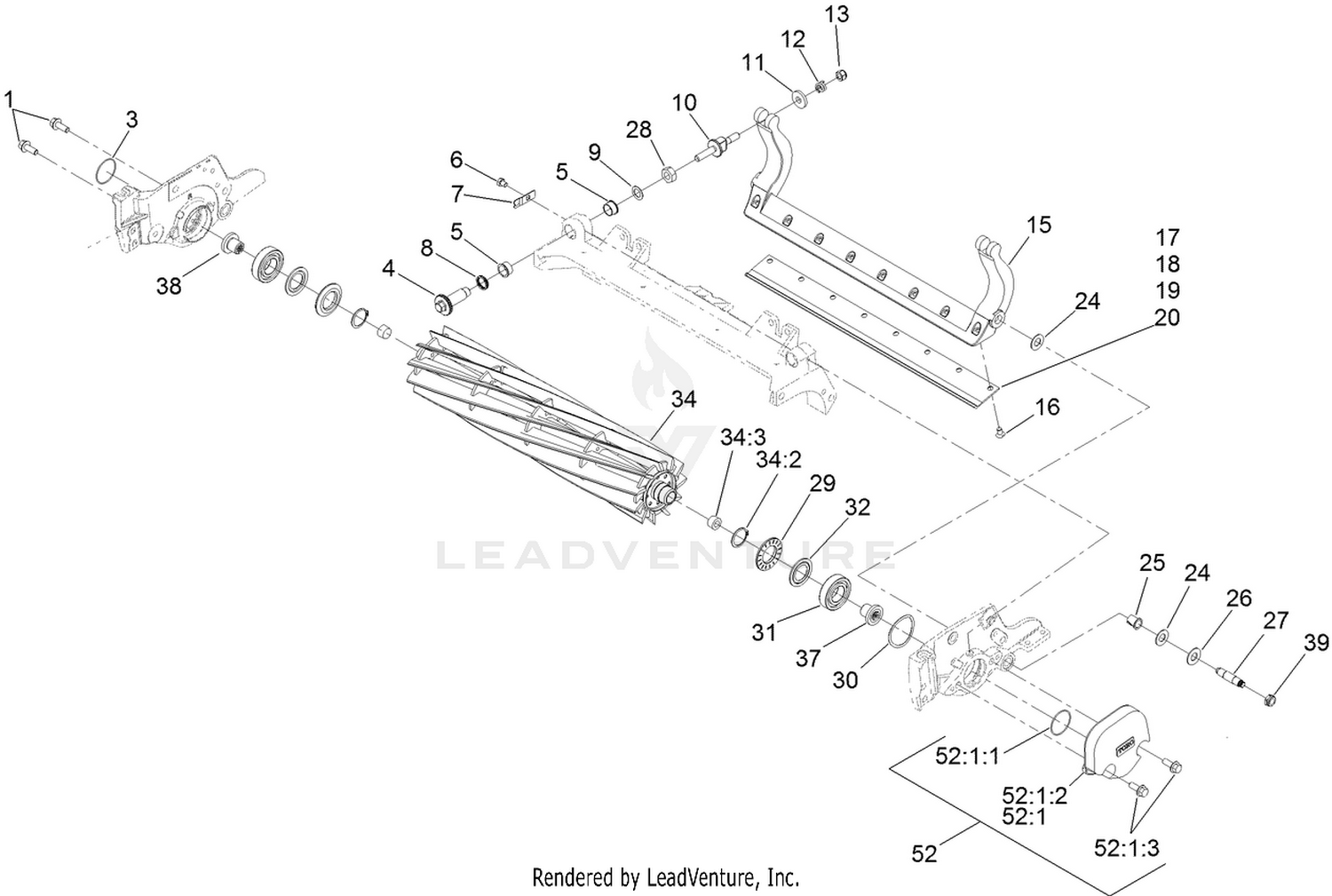 Reel and Bedbar Assembly