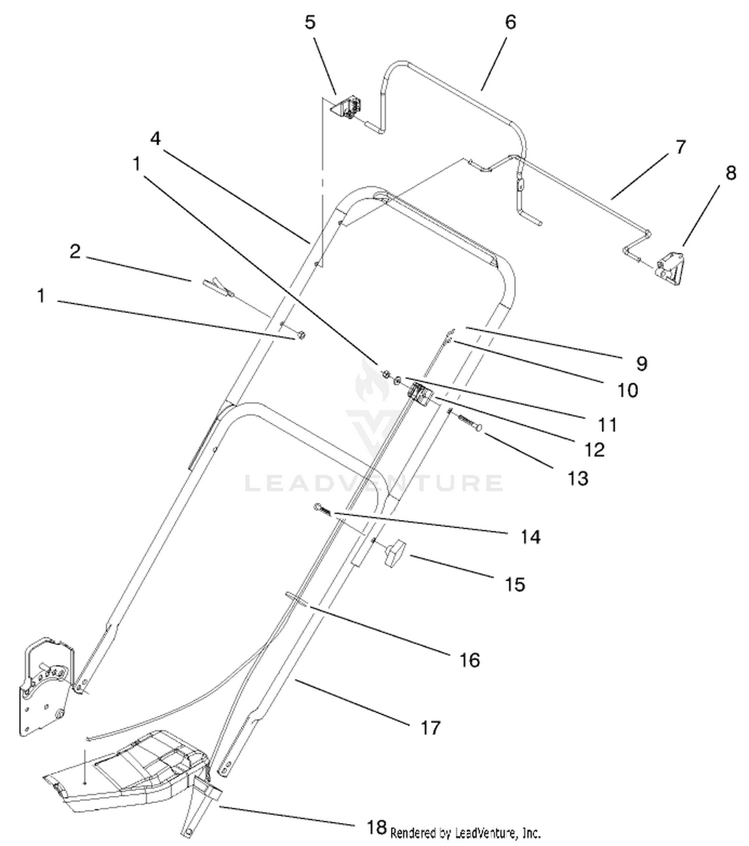 Handle  Controls Assembly
