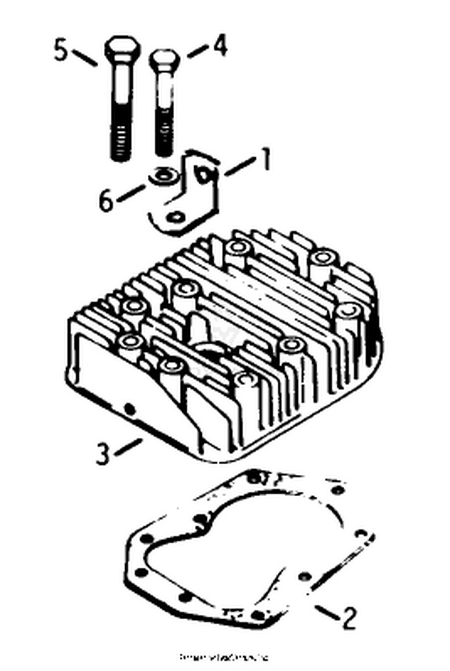 Cylinder Head-Engine Kohler Model No. K321s Spec. No. 60434 (continued)