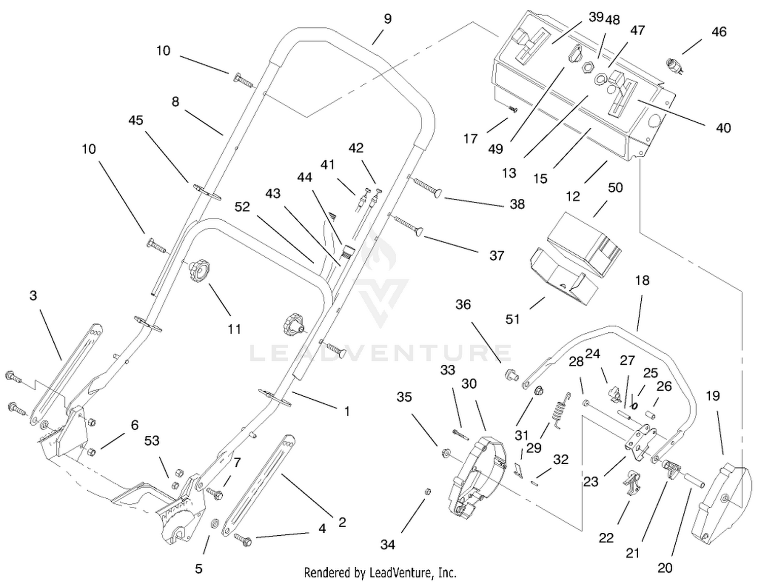 Handle Assembly (model No. 20476 Only)