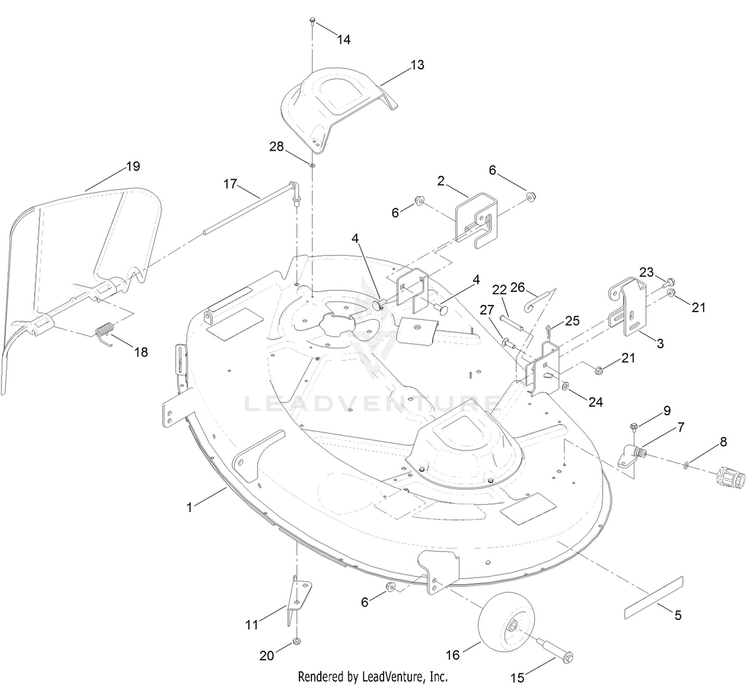 42 Inch Deck Assembly