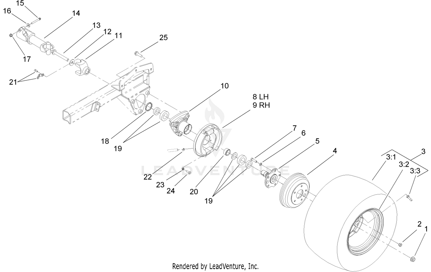 Rear Wheel Assembly