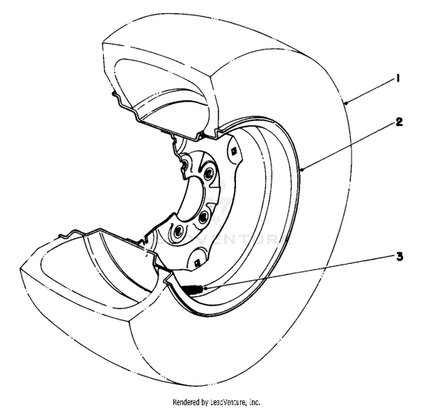 Tire  Wheel Assembly 23 X 10.50 X 12 (optional) No. 36-1050