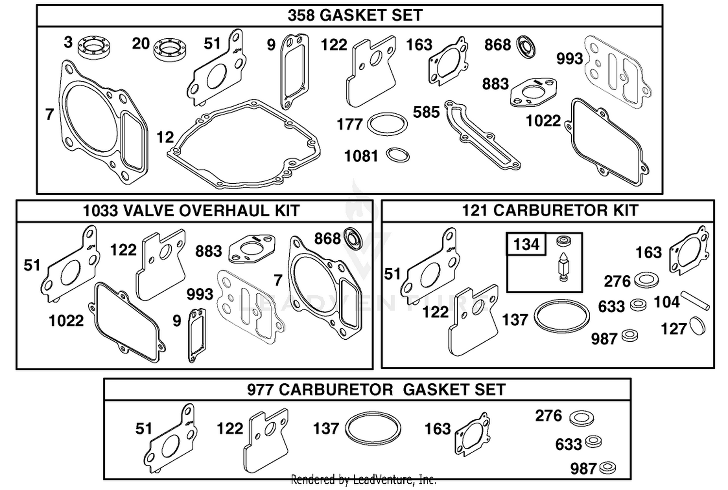 Engine Briggs  Stratton Model 122602-0150-E1 10
