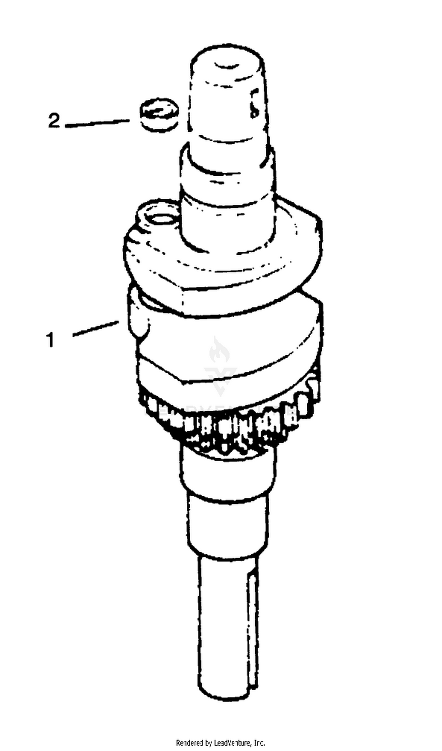 Crankshaft-Engine Kohler Model No. Cv12.5t-1254