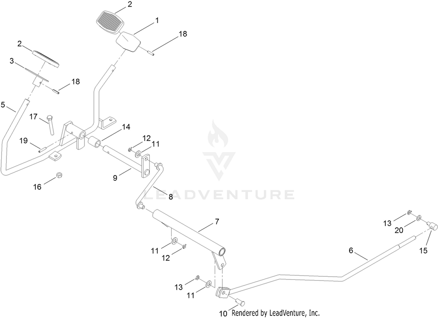 Operation - Travel Pedal Assembly