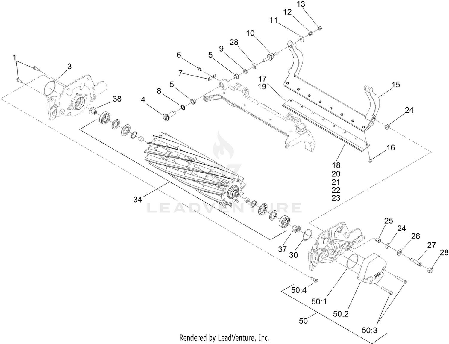 Reel and Bedbar Assembly