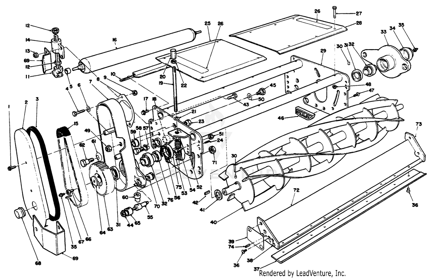 Cutting Unit Assembly-R.h  Center