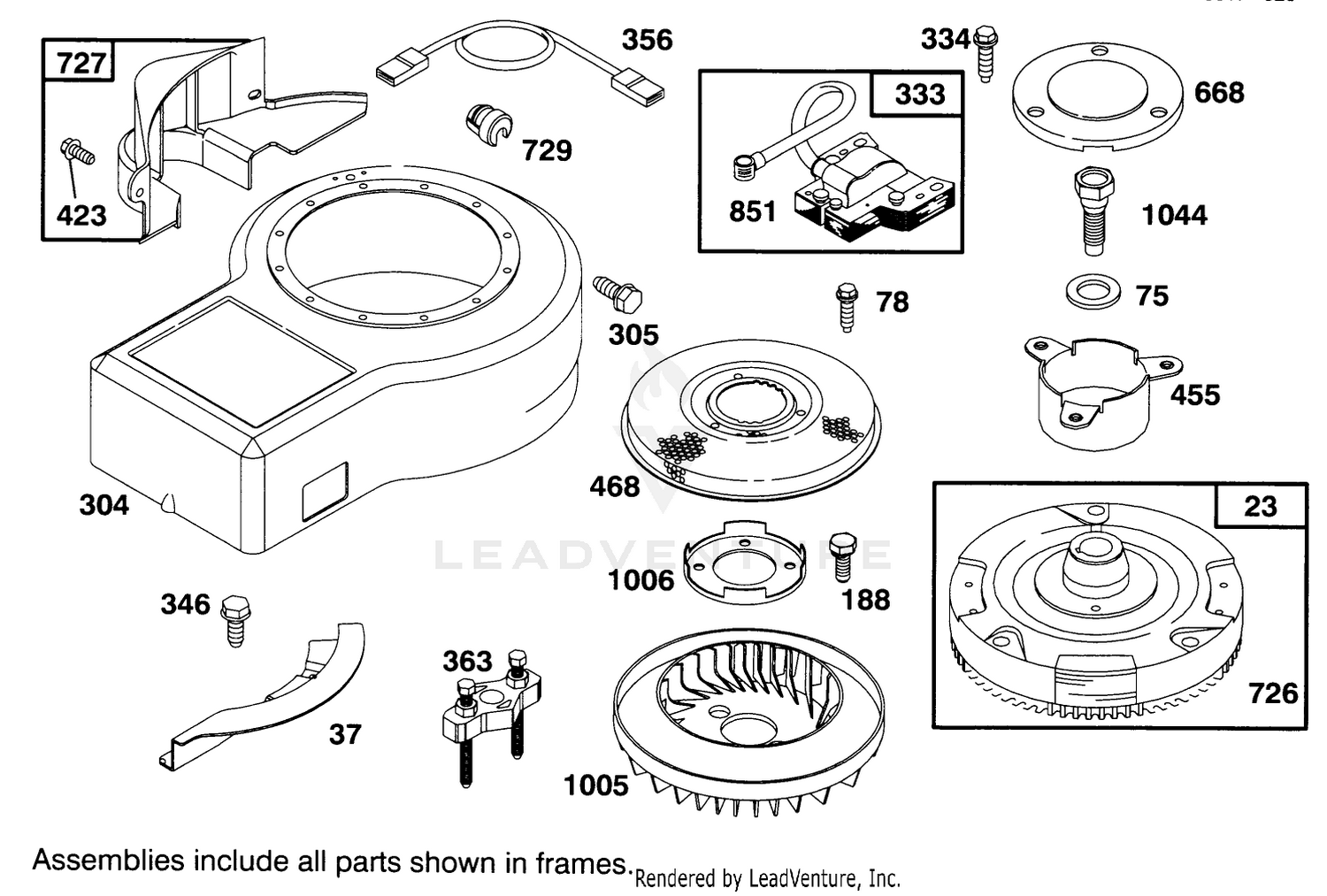 Engine Briggs  Stratton Model 286707-0453-01 6