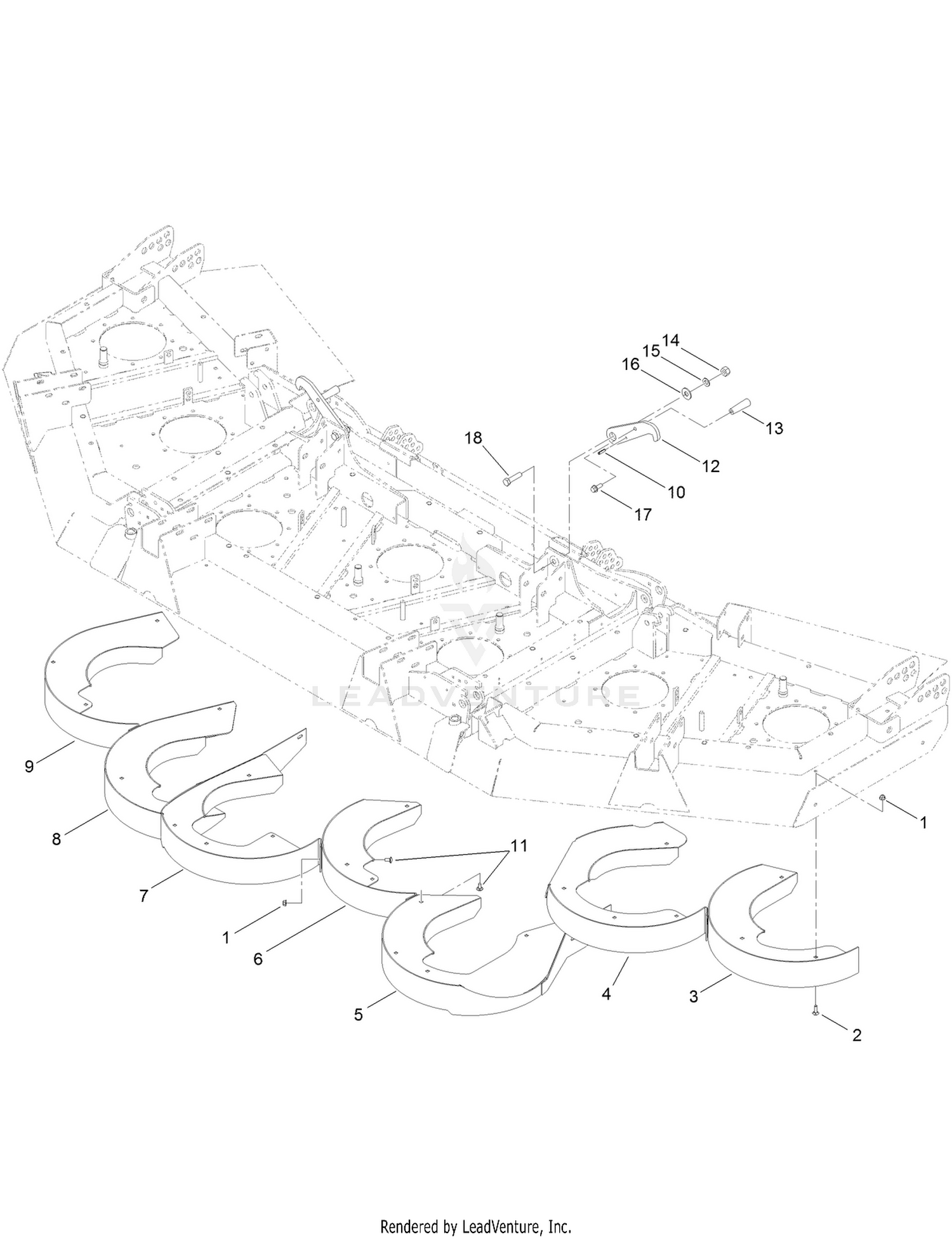Rear Discharge Baffle Assembly